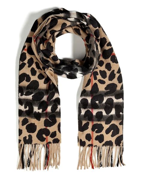 burberry schal leopard